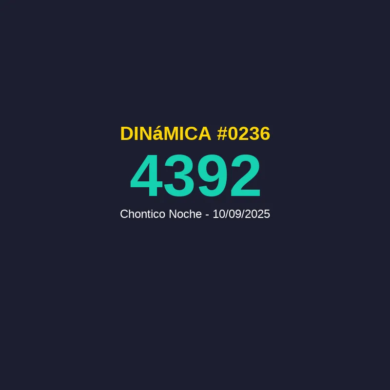 Resultado "Dinámica #0236" - 10/09/2025