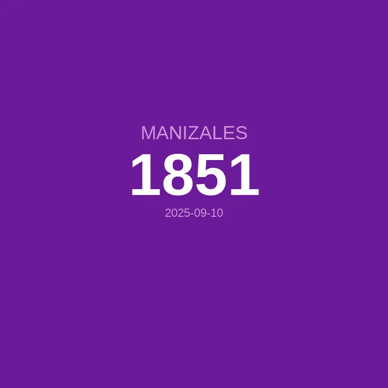 Resultado Manizales 2025-09-10