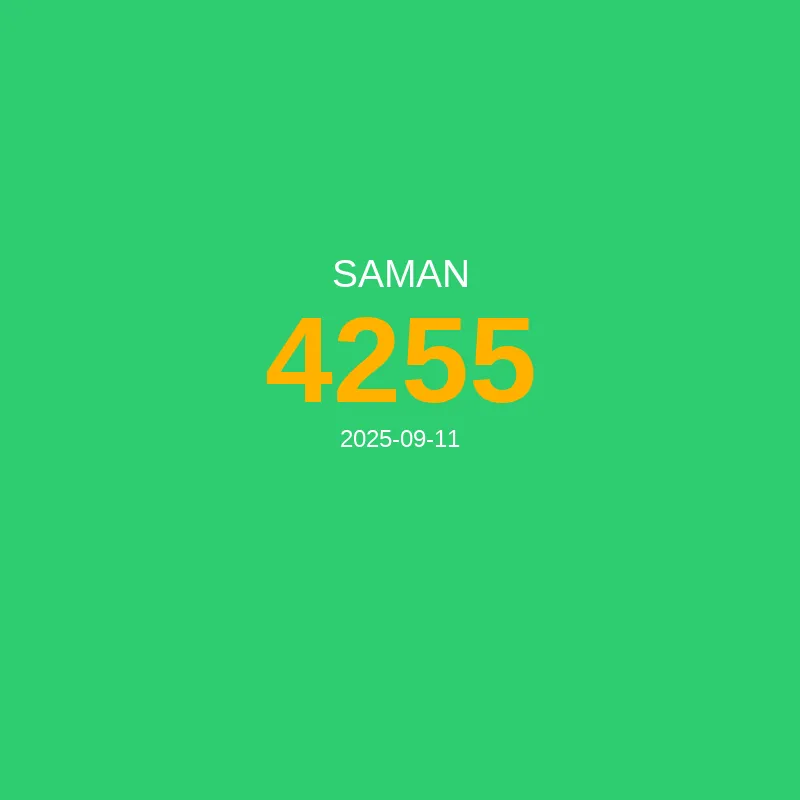 Resultado Saman 2025-09-11