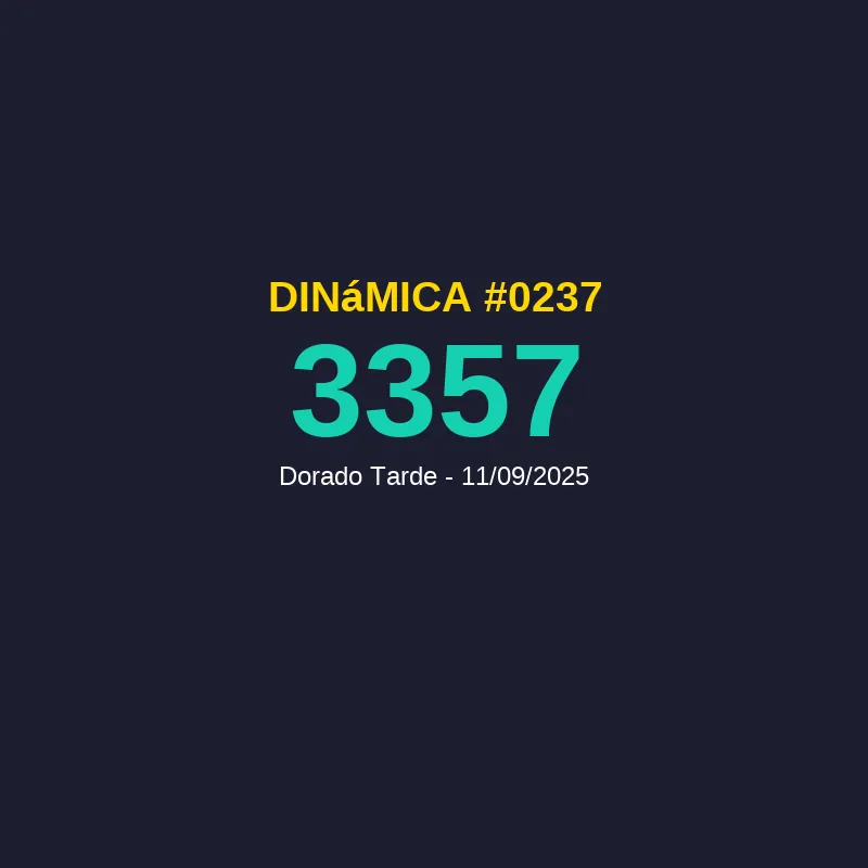 Resultado "Dinámica #0237" - 11/09/2025