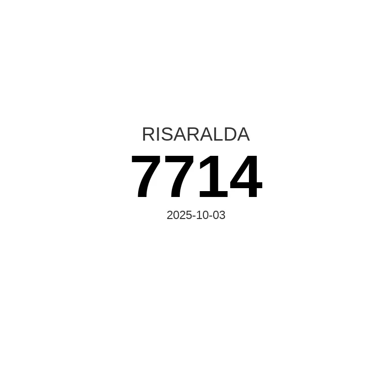 Resultado Risaralda 2025-10-03