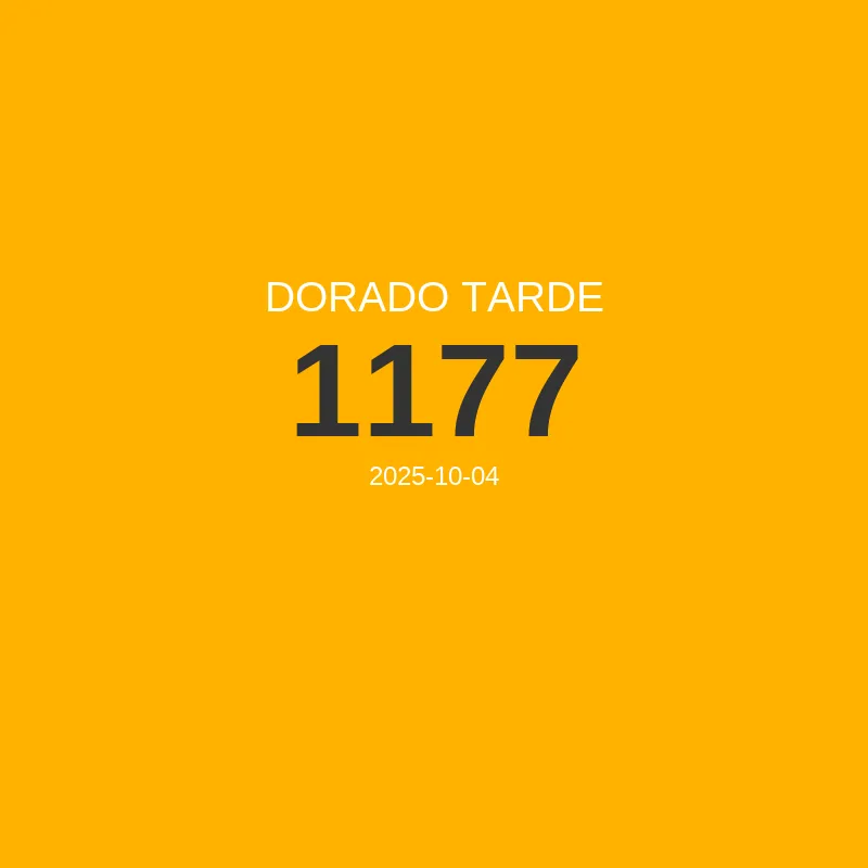 Resultado Dorado Tarde 2025-10-04