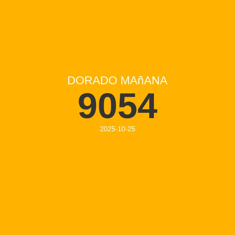 Resultado Dorado Mañana 2025-10-25