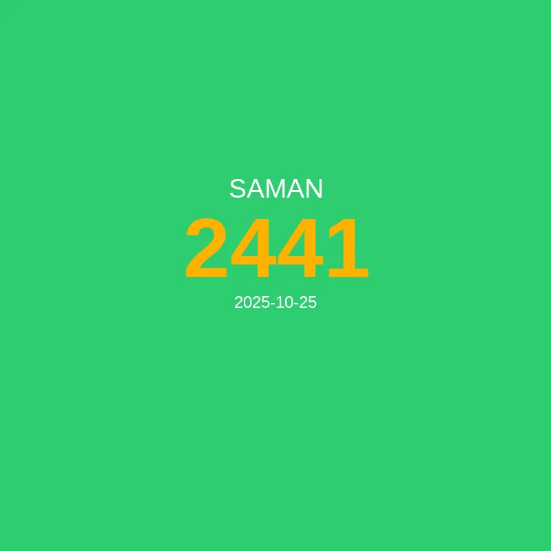 Resultado Saman 2025-10-25