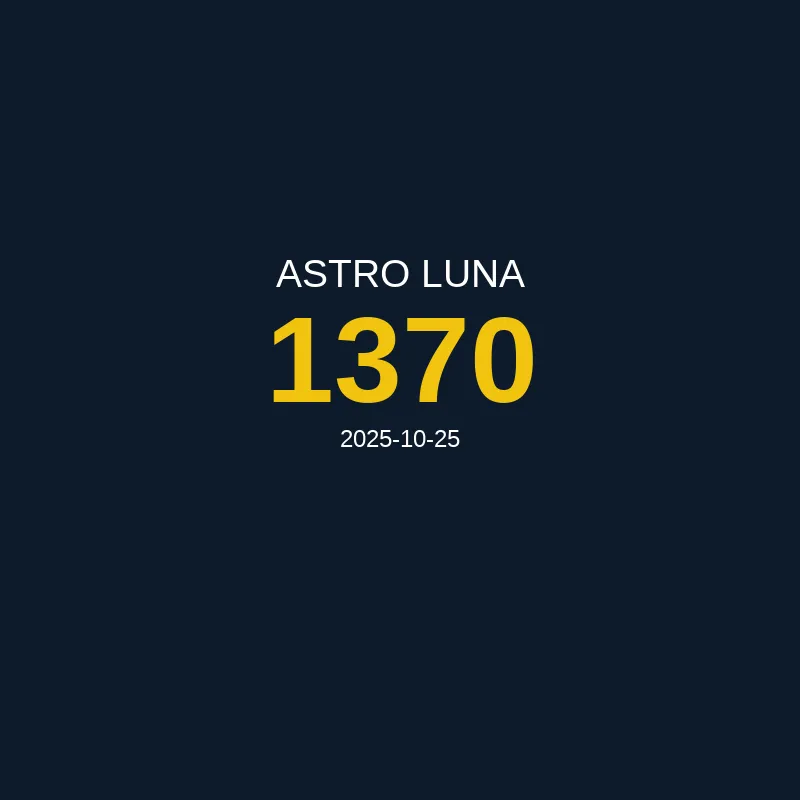 Resultado Astro Luna 2025-10-25