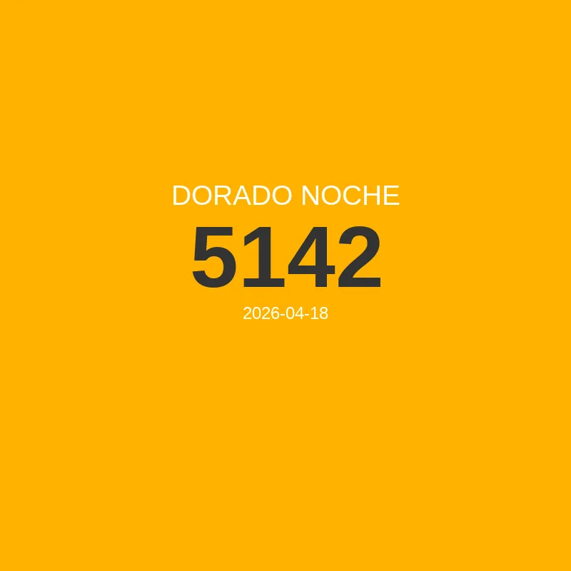 Resultado Dorado Noche 2026-04-18