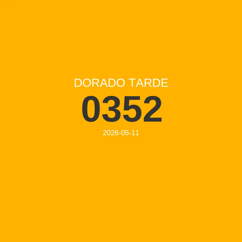 Resultado Dorado Tarde 2026-05-11