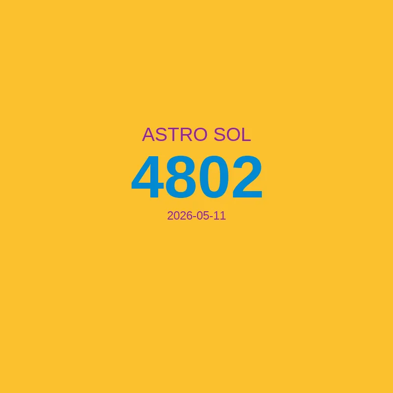 Resultado Astro Sol 2026-05-11