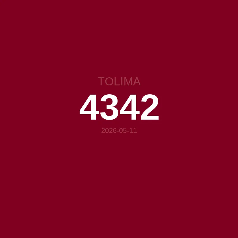 Resultado Tolima 2026-05-11