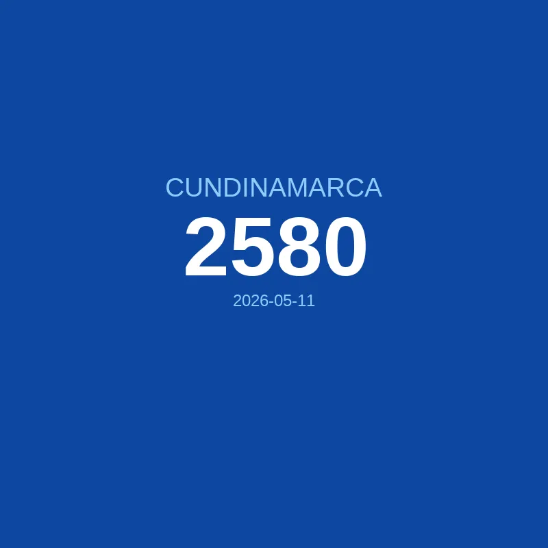 Resultado Cundinamarca 2026-05-11