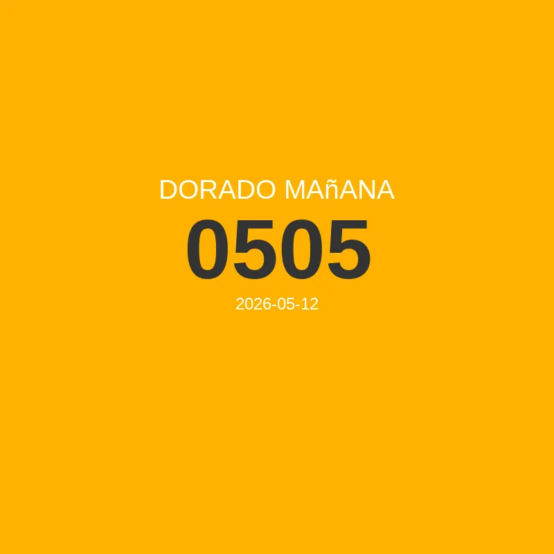 Resultado Dorado Mañana 2026-05-12