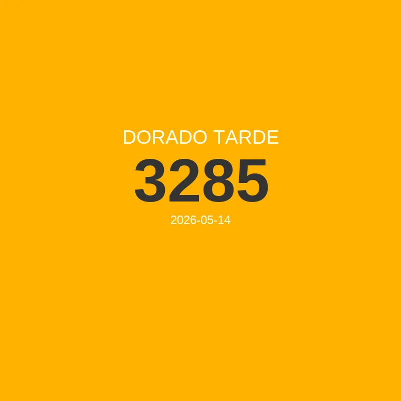 Resultado Dorado Tarde 2026-05-14