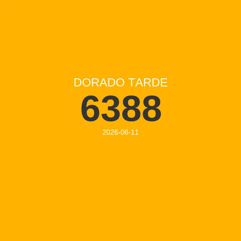 Resultado Dorado Tarde 2026-06-11