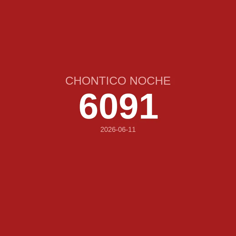 Resultado Chontico Noche 2026-06-11