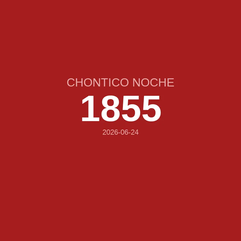 Resultado Chontico Noche 2026-06-24
